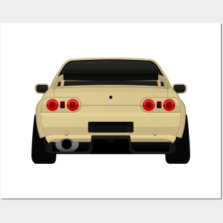 R32 rear Cream Posters and Art